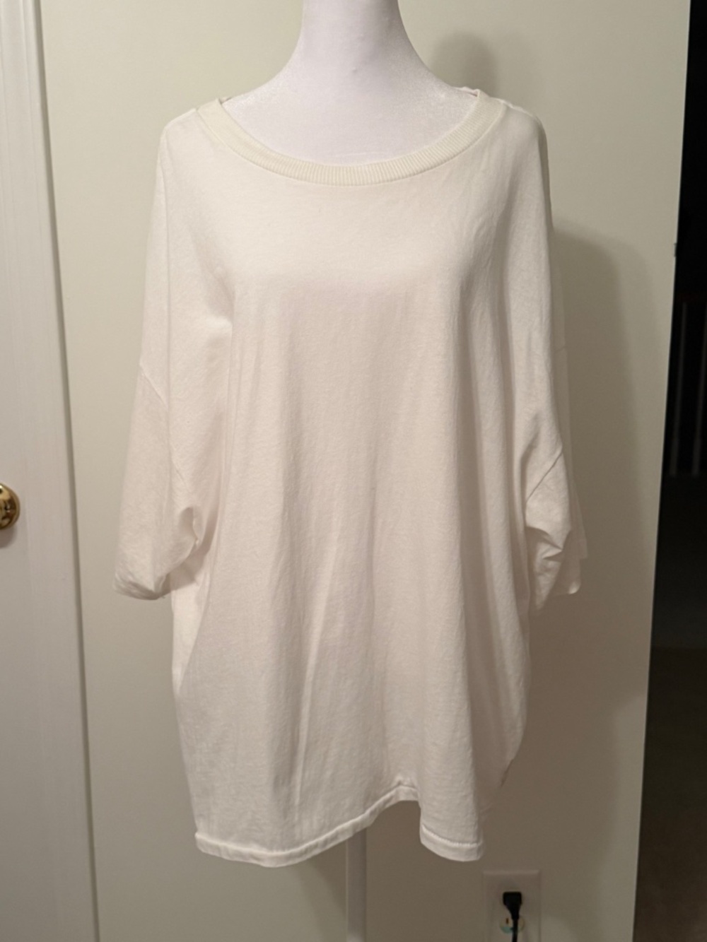 Free People Movement Ivory Oversized Dolman Top Size M